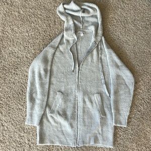 Nine West zip up hooded cardigan